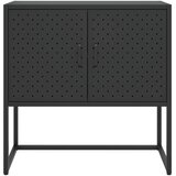  Komoda crna 75 x 35 x 75 cm čelična | shoptok.hr