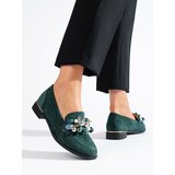 SHELOVET Green women's lords with crystals Cene'.'