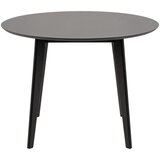 Actona crni blagovaonski stol u hrastovom dekoru Acton Roxby, ø 105 cm | shoptok.hr