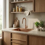 Čelični sudoper Leo 50 BRUSH COPPER