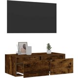 vidaXL TV ormarić s LED svjetlima boja dimljenog hrasta 75x35,5x25 cm | shoptok.hr