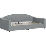  Dnevni krevet s madracem svjetlosivi 90 x 190 cm od tkanine | shoptok.hr