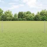 vidaXL Set vrtnarske ograje Set 2 Galvanizirano jeklo 25 x 0.5 m Cene
