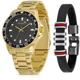 Polo Air Metal Strap Sports Men's Wristwatch Bracelet Combination Gold | Shoptok.si