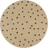  Ručno rađeni tepih od jute s uzorkom trokuta 90 cm | shoptok.hr
