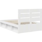  Konstrukcija postelje Bela 120 x 200 cm Masivno borovo les, (5000102642) | Shoptok.si