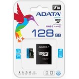 Adata UHS-I MicroSDXC 128GB class 10 + adapter AUSDX128GUICL10A1-RA1 memorijska kartica | ePonuda.com