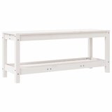  The Living Store Vrtna klop bela 108x35x45 cm trdna borovina - Vrtna Klop, (21455003) | Shoptok.si