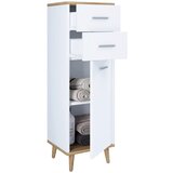 MID.YOU Srednje Visoka Omara Landos, Bela, Hrast | Shoptok.si