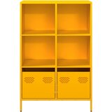  Visoka komoda boja senfa 68x39x103,5 cm od čelika | shoptok.hr