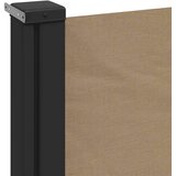  Bočna tenda na uvlačenje smeđesiva 180 x 500 cm | shoptok.hr