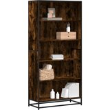 vidaXL Polica za knjige dimljeni hrast 80,5x35x170,5 cm | shoptok.hr