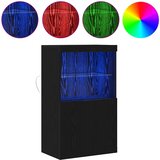  LED komoda Crna 60 x 37 x 100 cm Konstruirano drvo | shoptok.hr
