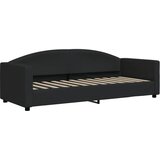 Dnevni krevet na razvlačenje s madracima crni 80x200 cm tkanina | shoptok.hr