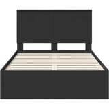  Konstrukcija postelje Črna 120 x 200 cm Inženirsko leseno, (5000121158) | Shoptok.si