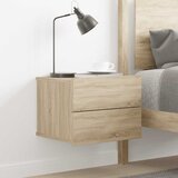  Noćni ormarić boja hrasta 40 x 30 x 30 cm konstruirano drvo | shoptok.hr