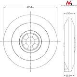 Maclean Energy MCE85 stropni PIR senzor pokreta 360° dometa 6 m | shoptok.hr