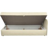 XORA LEŽALNIK, krem barve tekstil | Shoptok.si