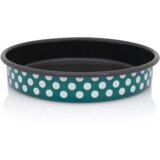 Metalac tepsija BELE TUFNE NA ZELENOM 28cm | ePonuda.com