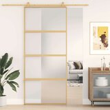  Drsna vrata zlata 90x205 cm mat ESG steklo in aluminij, (20983302) Cene