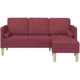  Set sofe s jastukom Vinska crvena Poliester | shoptok.hr