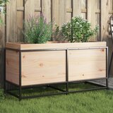 vidaXL Vrtno cvetlično korito 100x40x50 cm trdna borovina | Shoptok.si