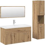  4-dijelni set kupaonskog namještaja käsityöläinen tammi | shoptok.hr