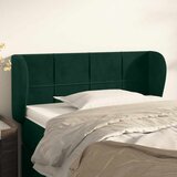 Uzglavlje s ušima tamnozeleno 93x23x78/88 cm baršunasto | shoptok.hr