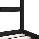  Otroški posteljni okvir črn 80x200 cm trdna borovina, (20916926) | Shoptok.si