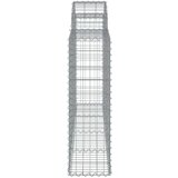  Lučne gabionske košare 2 kom 200x30x100/120cm pocinčano željezo | shoptok.hr
