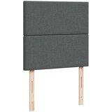 vidaXL Otomanski posteljni okvir z vzmetnico siv 90x200 cm blago | Shoptok.si