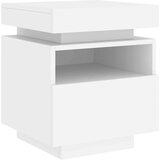 vidaXL Noćni ormarići s LED svjetlima 2 kom bijeli 40 x 39 x 48 5 cm | shoptok.hr