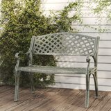 vidaXL Vrtna klop 102 cm liti aluminij zelene barve Cene
