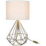Squid Lighting Namizna svetilka s tekstilnim senčnikom v kremno beli in zlati barvi (višina 46,5 cm) Pena - Squid Lighting Cene