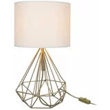 Squid Lighting Stolna lampa s platnenim sjenilom u krem-zlatnoj boji (visina 46,5 cm) Pena -