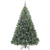 vidaXL Umjetno božićno drvce s stalakom Zelena 210 cm PE i PVC | shoptok.hr