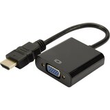 Digitus HDMI / VGA Adapter [1x Muški konektor HDMI - 1x Ženski konektor VGA, Priključna doza za 3,5 mm banana utikač] Crna Cijene
