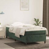 Maison Chic Posteljni okvir - Enojna postelja - Postelja za odrasle brez vzmetnice temno zelen 90x190 cm žamet-J8005, (21759996) | Shoptok.si