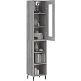  Visoka komoda siva sonome 34,5x34x180 cm od konstruiranog drva | shoptok.hr