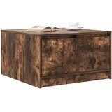 vidaXL stol za kavu s ladicama dimljeni hrast 70,5x70x40 cm | shoptok.hr