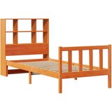 vidaXL Krevet s regalom za knjige bez madraca 100 x 200 cm od borovine | shoptok.hr