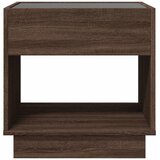  Noćni ormarić s beskonačnim LED boja smeđeg hrasta 50x50x50 cm | shoptok.hr