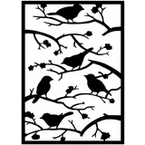 Wallity Kovinska stenska dekoracija 47x66 cm Branch & Birds – Wallity