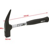 Ks Tools Tesarsko kladivo, magnetno, teža glave kladiva 600 g, dolžina 370 mm | Shoptok.si