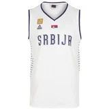 PEAK košarkaški navijački dres Srbija beli, V-izrez, sezona 2023