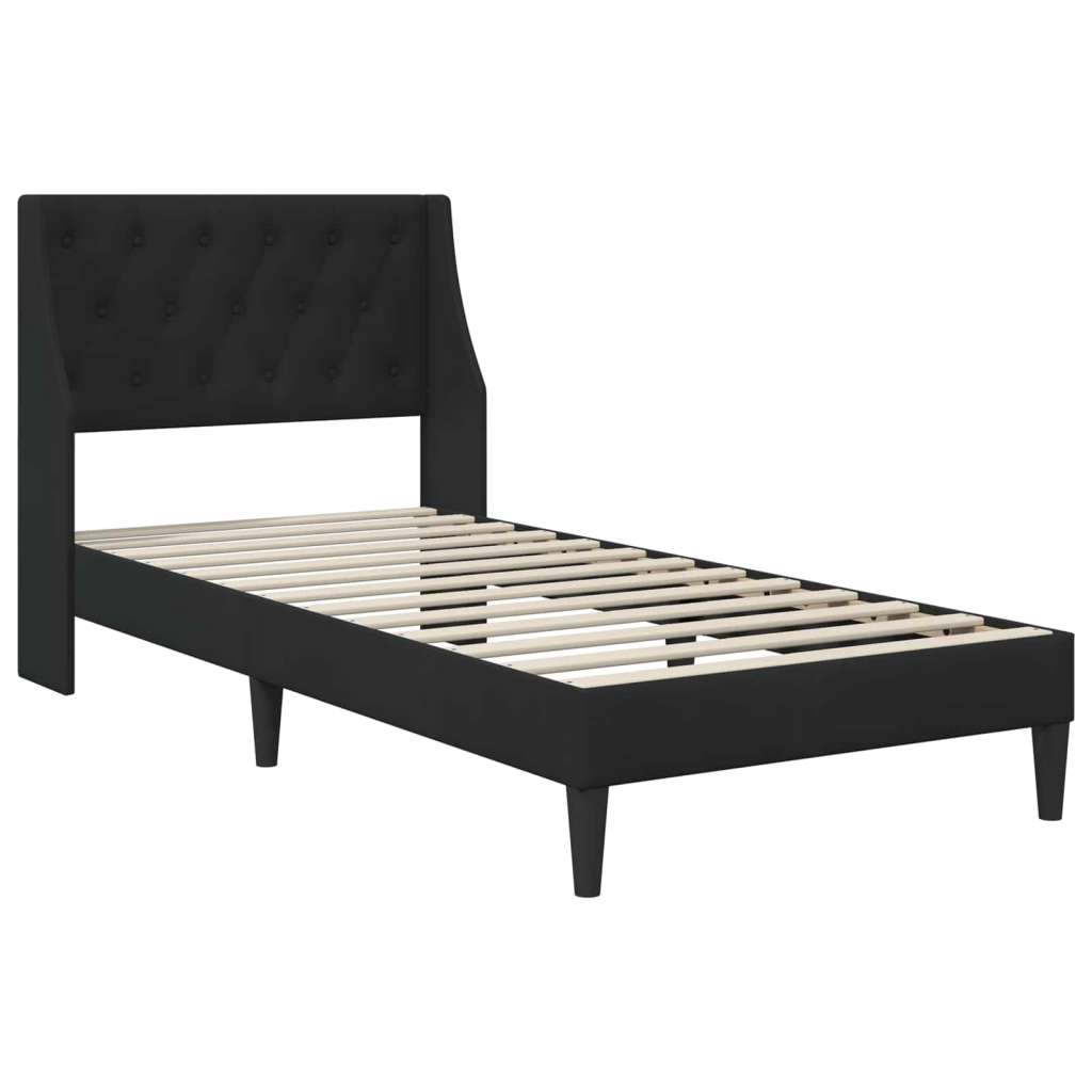  Okvir za krevet s uzglavljem Crna 80 x 200 cm Baršun - Crna 80 x 200 cm | shoptok.hr