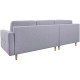 MID.YOU KOTNA SEDEŽNA GARNITURA, gladka tkanina svetlo siva | Shoptok.si