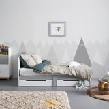 Bessagi Kids Otroška/mladinska Postelja Danny, Bela, Siva, 90x200 | Shoptok.si