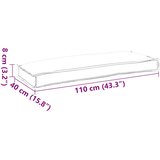  Jastuk Bež 110 x 40 x 8 cm Oxford tkanina | shoptok.hr
