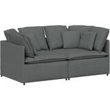  Modularna sofa s jastucima, tkanina, tamno siva | Shoptok.si